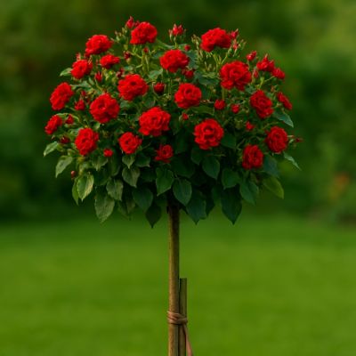 Роза штамбовая Кримсон Пикси Роза штамбовая Кримсон Пикси - Dolina-Sad.Ru